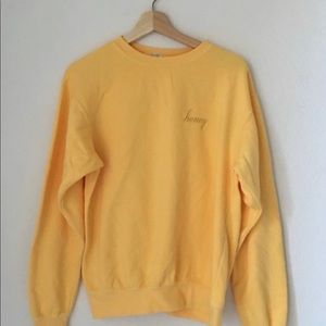 Yellow mustard honey sweater